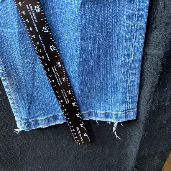 Armani Exchange Mens Jeans Blue Denim Straight Distressed Stretch 32 Long - Picture 8 of 11